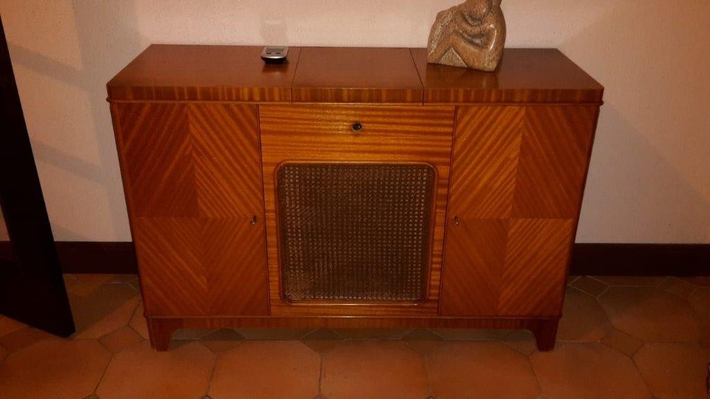 Vintage radio meubel uit Zweden jaren 40, Ophalen, Gebruikt, Radio
