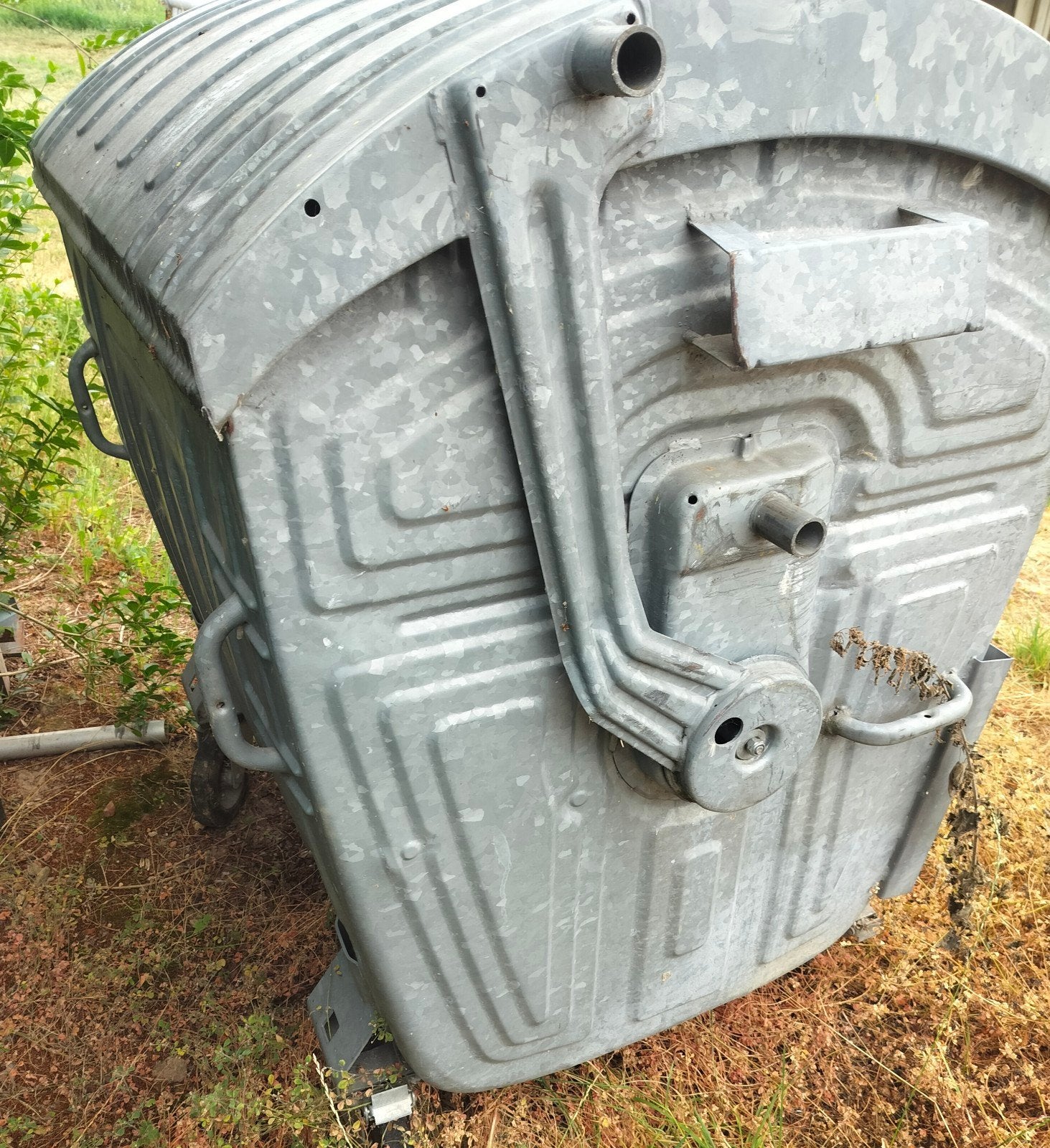 Metalen rol-/afvalcontainer, Doe-het-zelf en Bouw, Ophalen
