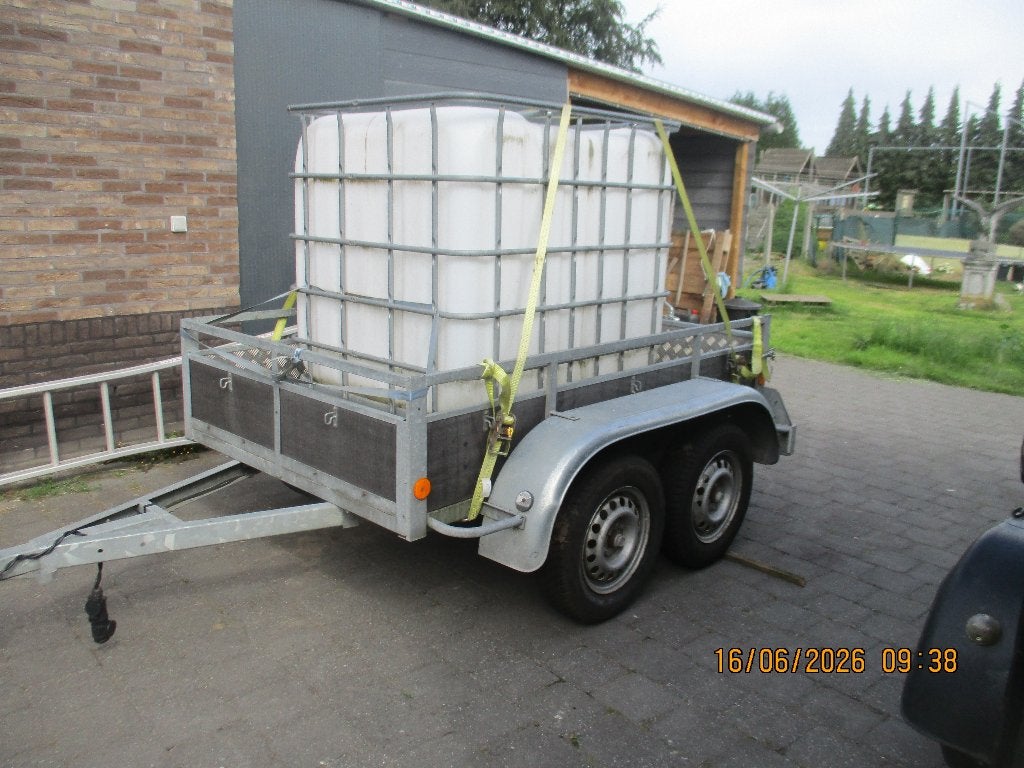 dubbelasser met ibc vat, Ophalen, Gebruikt