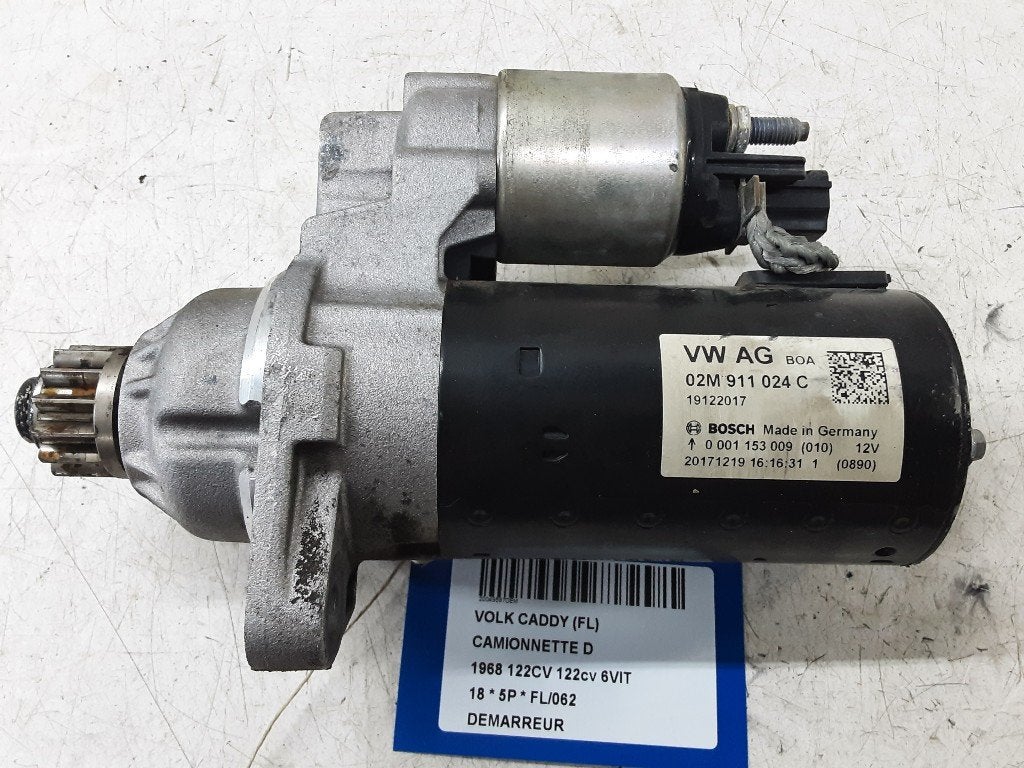 DÉMARREUR Volkswagen Caddy IV (02M911024C), Volkswagen, Volkswagen AG, Utilisé, Kundenbetreuung@volkswagen.de