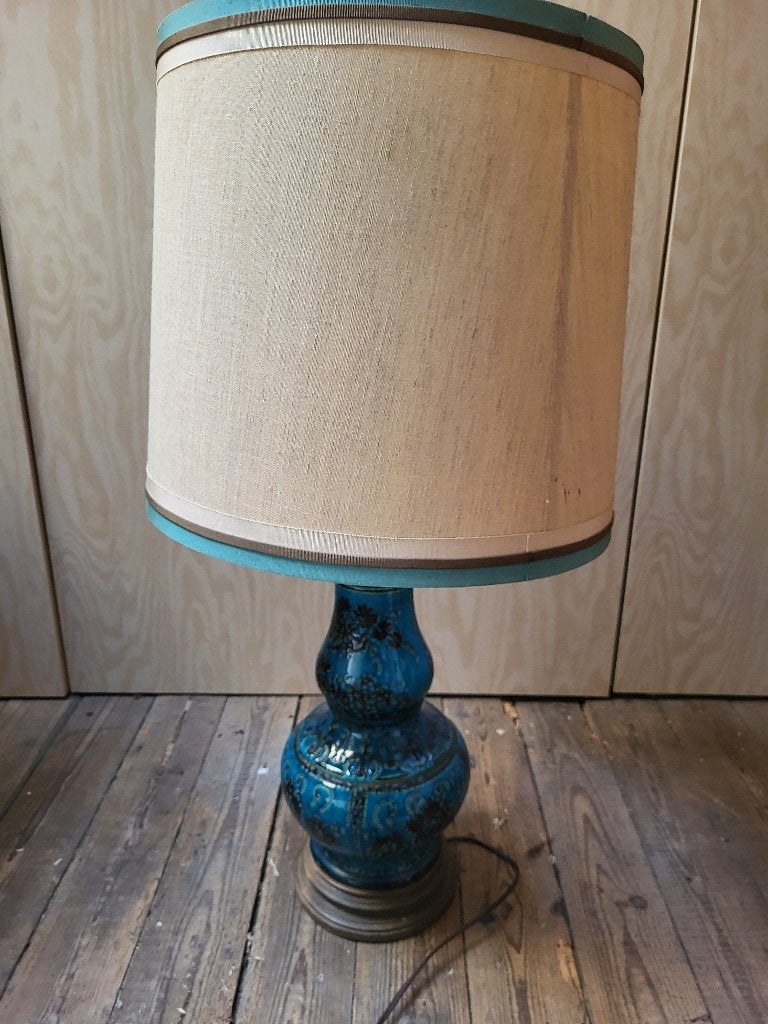 Antieke/vintage keramieke tafellamp, Antiek en Kunst, Ophalen