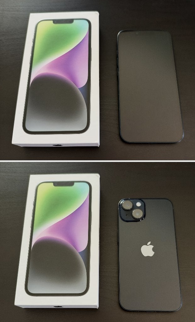 iPhone 14 - 256 Go - Minuit + accessoires Apple, Télécoms, 256 GB, Comme neuf, Sans abonnement, Sans simlock