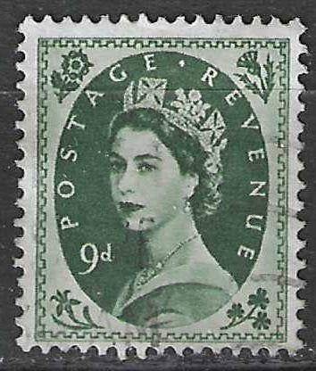 Grande-Bretagne 1952/1954 - Yvert 273 - Elisabeth II (ST), Timbres & Monnaies, Envoi, Affranchi