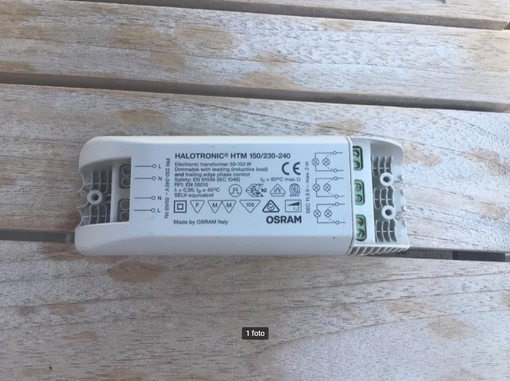 Transfo Osram Halotronic, Doe-het-zelf en Bouw, Elektriciteit en Kabels, Ophalen of Verzenden, Zo goed als nieuw