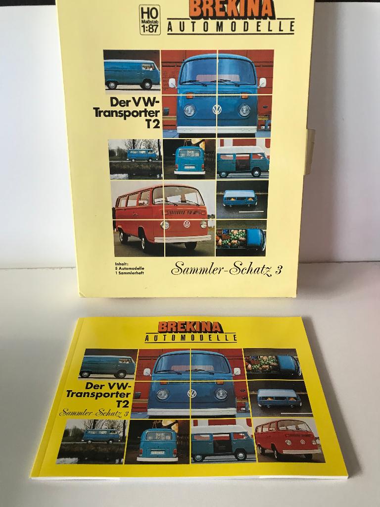 COFFRET / SET - VOLKSWAGEN T2 - TRANSPORTER - BREKINA - 1:87, Envoi, Neuf, Bus ou Camion, Brekina
