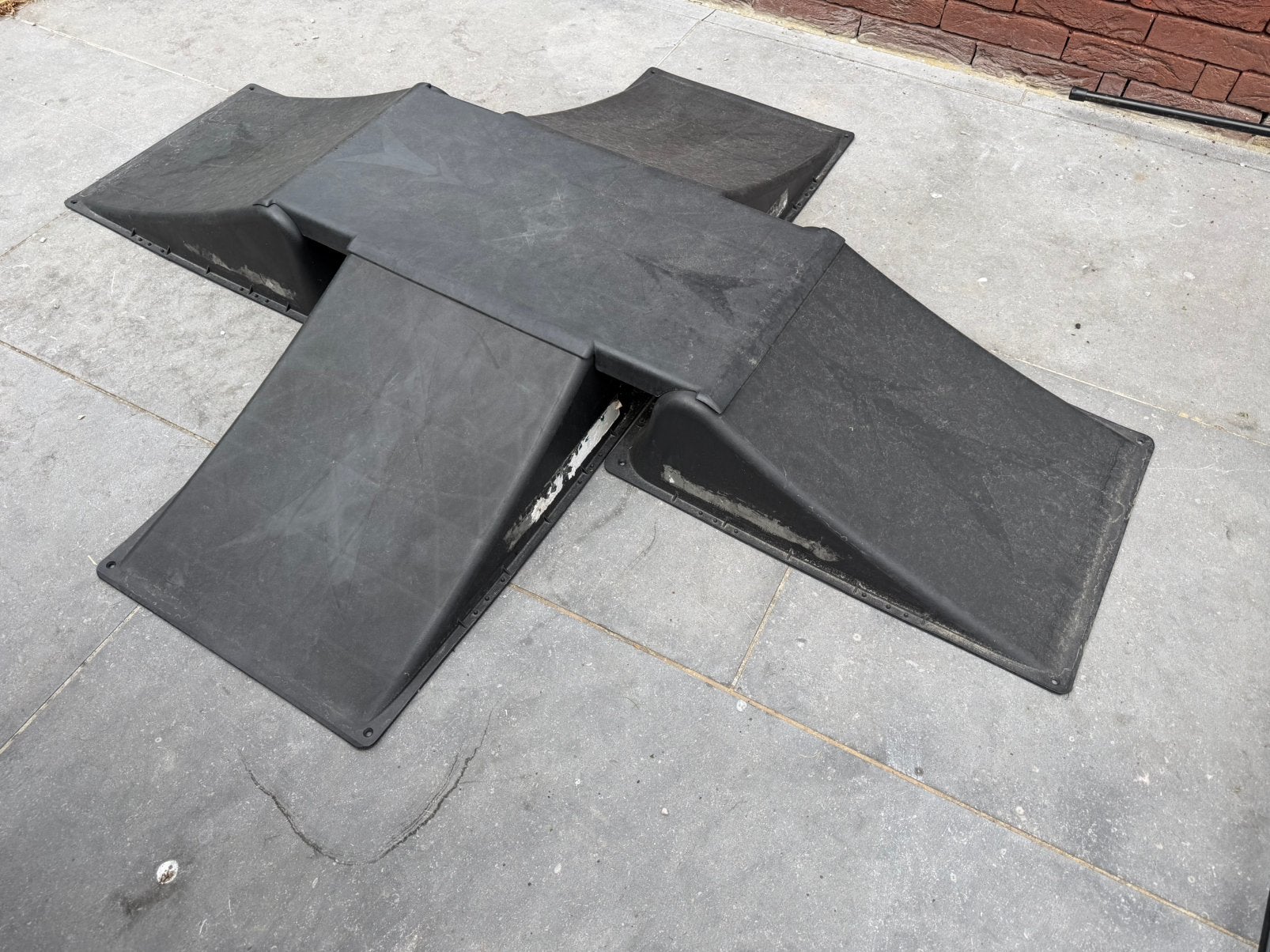 4-way skate ramp schans, Enlèvement, Comme neuf