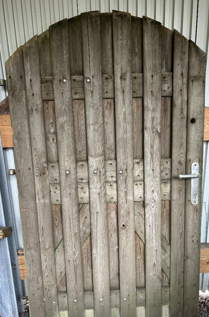 portail de jardin, Jardin & Terrasse, Portes de jardin, Portail battant, 100 à 150 cm, Utilisé, Bois