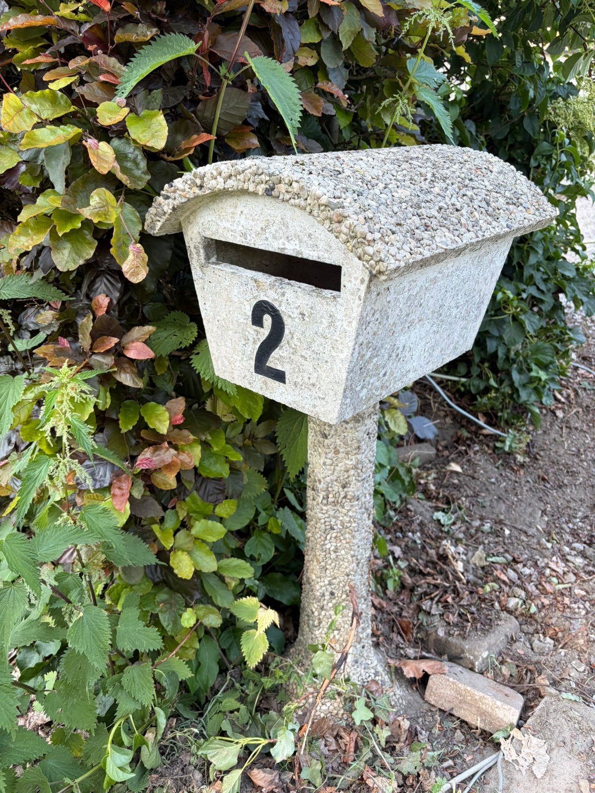 Brievenbus, Tuin en Terras, Ophalen, Gebruikt, Beton, Staande brievenbus