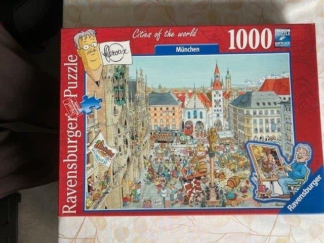 Puzzle de 1000 pièces, Enlèvement ou Envoi, 500 à 1500 pièces, Comme neuf, Puzzle