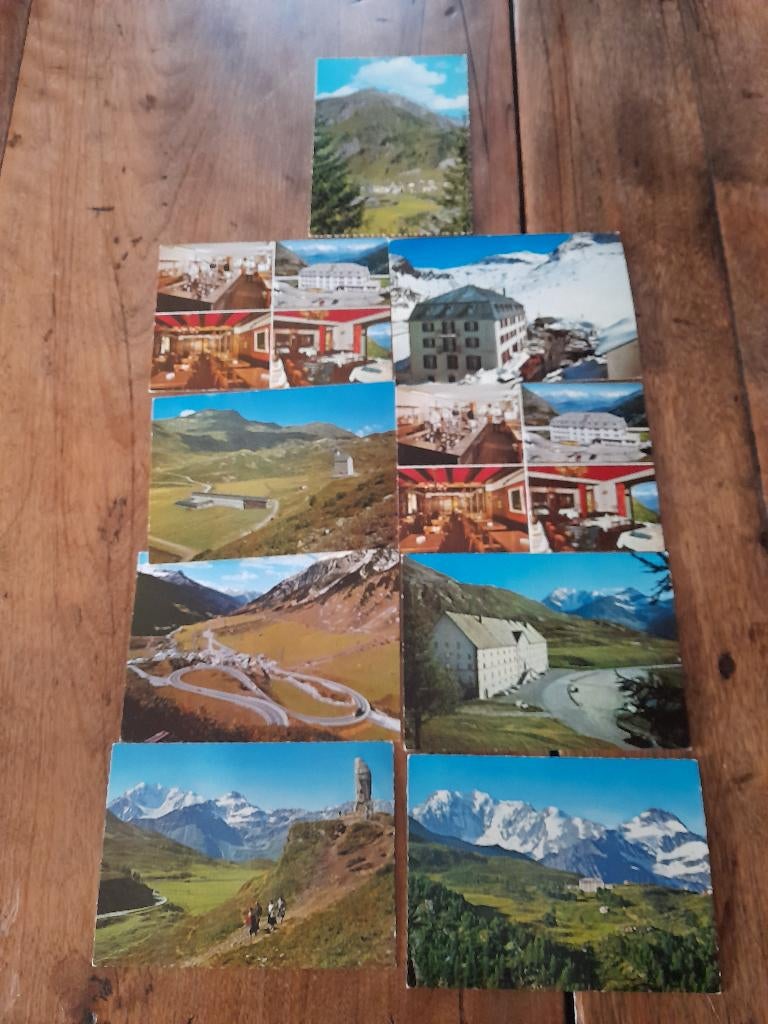 postkaarten zwitserland simplonpas kulm stuben alter spittel, Ophalen of Verzenden, Gelopen