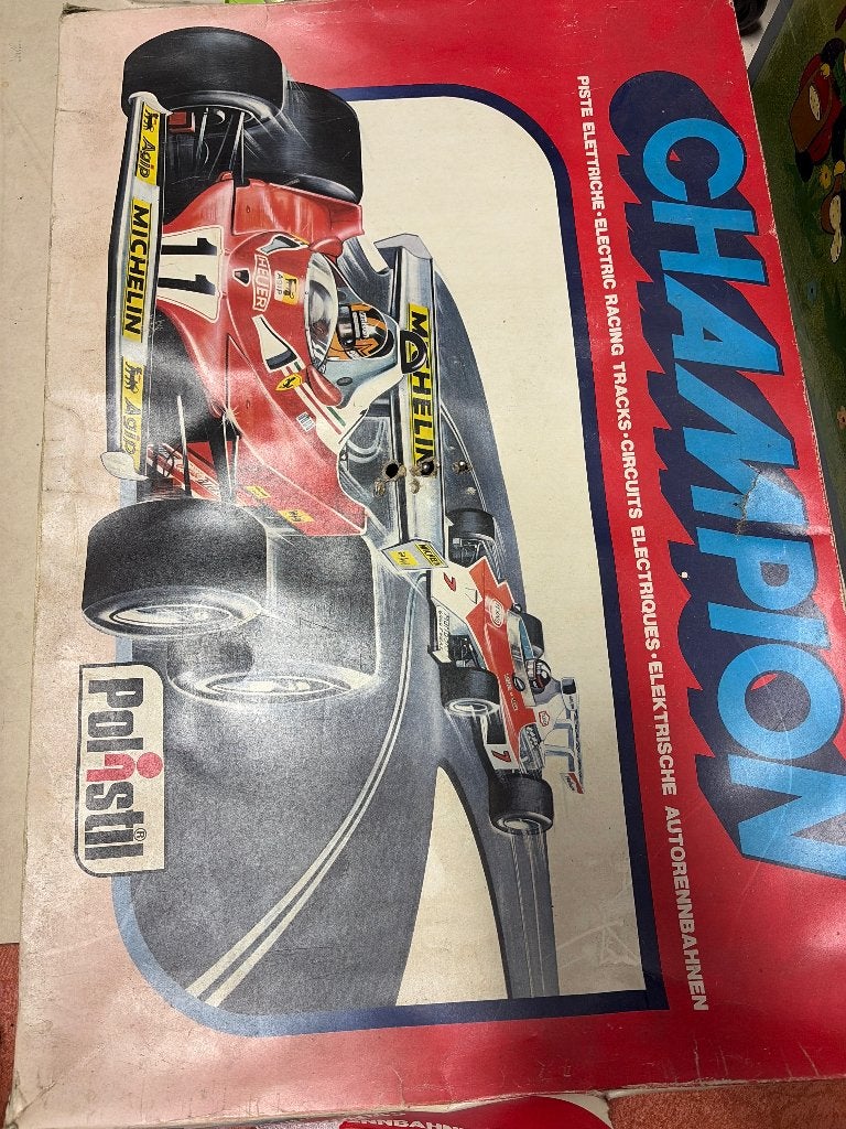 Vintage Polistil Champion racebaan, Enlèvement, Utilisé