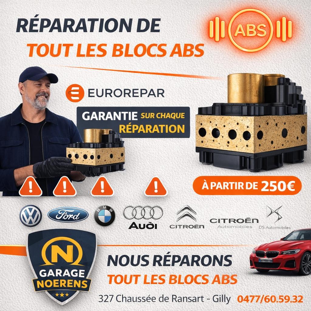 Réparation Express de Blocs ABS – Garantie, Sécurité, Enlèvement