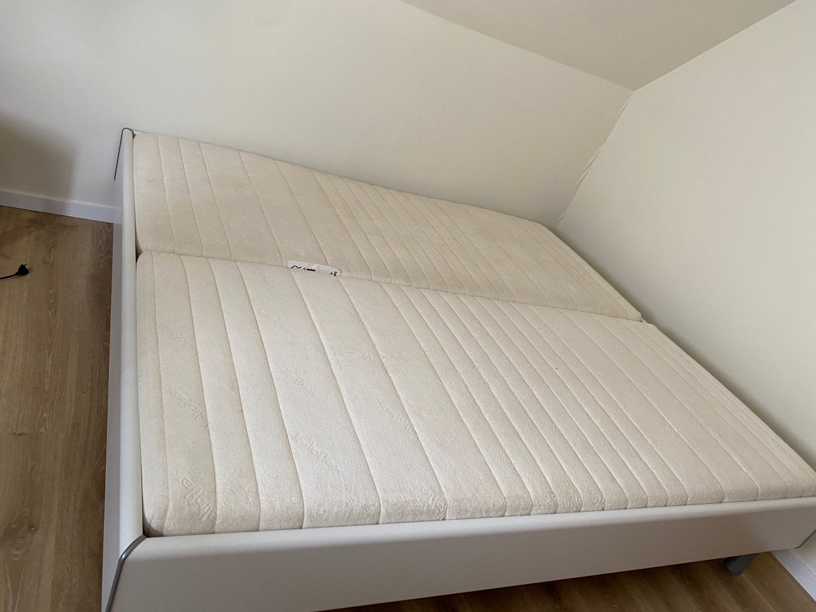 2 lattenbodems en 2 matrassen, 90 cm, Enlèvement, Utilisé, 200 cm