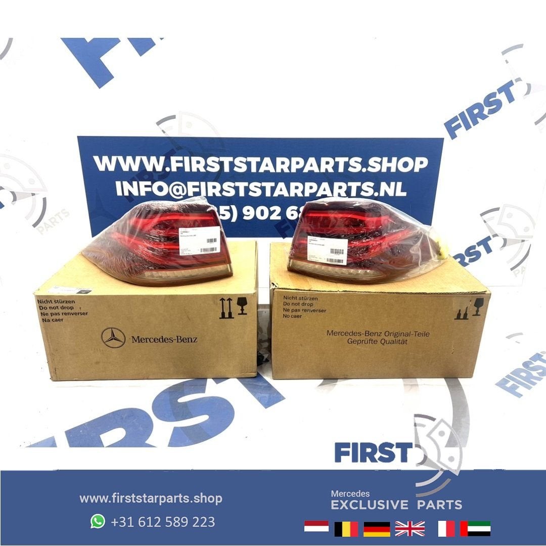 W166 GLE ACHTERLICHTEN SET A1669065501 + A1669065601 GLE KLA, Gebruikt, -, Ophalen of Verzenden, -