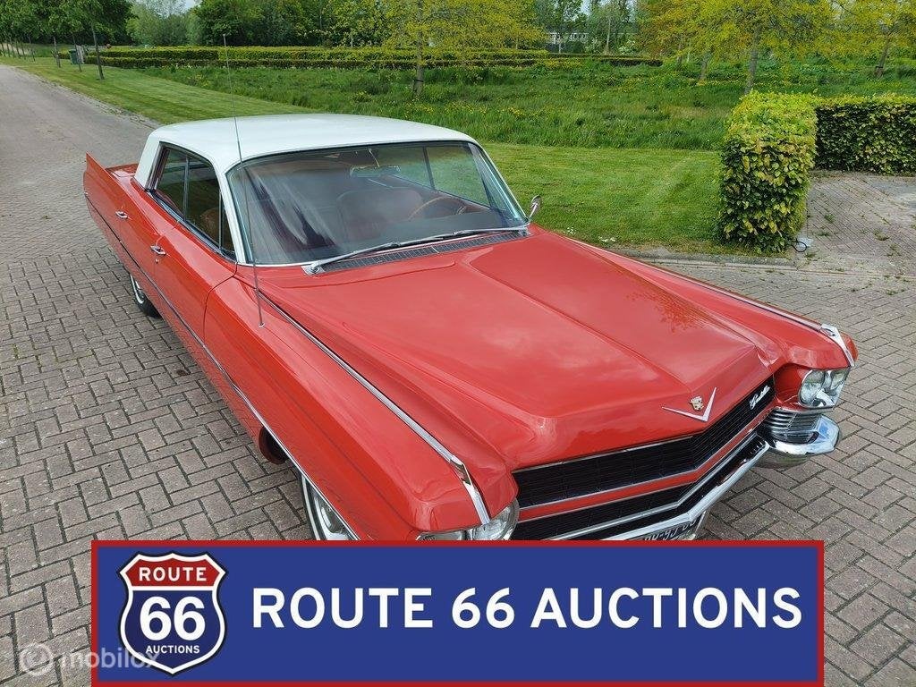 Cadillac Sedan de Ville | 1965 | Route 66 Auctions, Auto's, Cadillac, Zwart, Bedrijf, Handgeschakeld