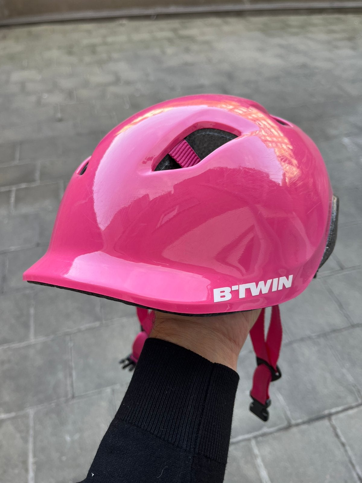 BTWIN fietshelm voor kinderen, Fietsen en Brommers, S, Gebruikt, Meisje, Ophalen of Verzenden
