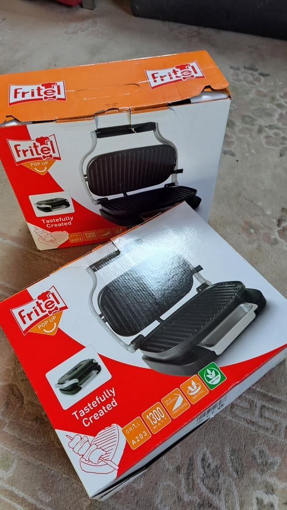 2 x Grilltoestel,Paninitoestel,Fritel apart te verkrijgen, Elektronische apparatuur, Ophalen of Verzenden, Nieuw