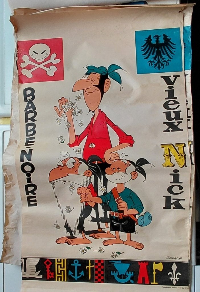 Poster des éditions DUPUIS : Le Vieux Nick et Barbe-Noire, Livres, Plusieurs BD, Enlèvement, Utilisé