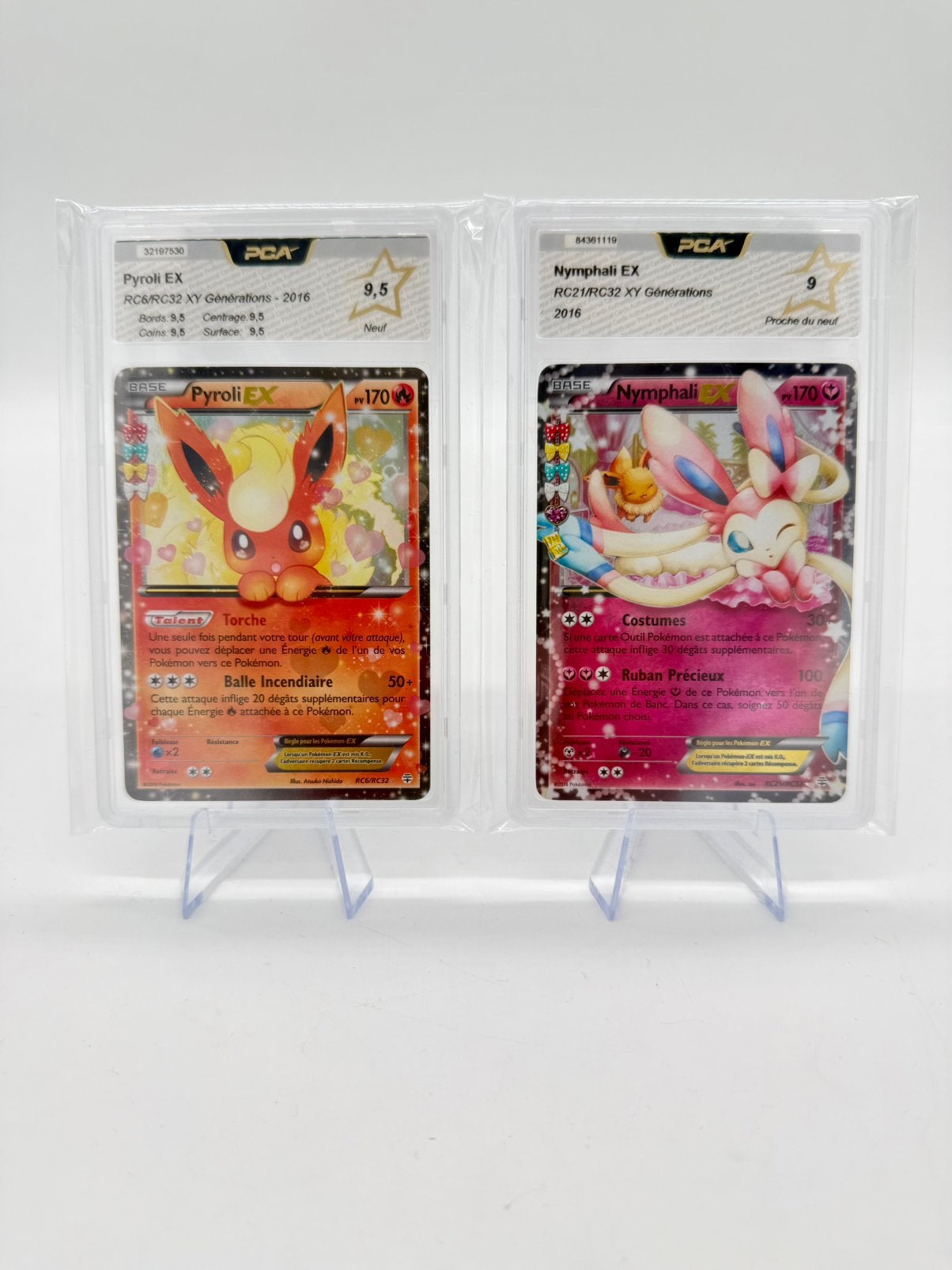 Pokémon TCG Pyroli EX RC6 + Nymphali EX RC21 Générations PCA, Hobby & Loisirs créatifs, Jeux de cartes à collectionner | Pokémon