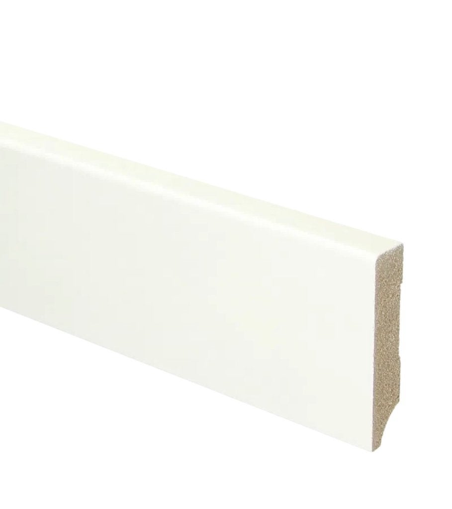 Schilderdplint Wit 14x60x2400MM, Nieuw, 200 tot 250 cm, Plinten, Ophalen