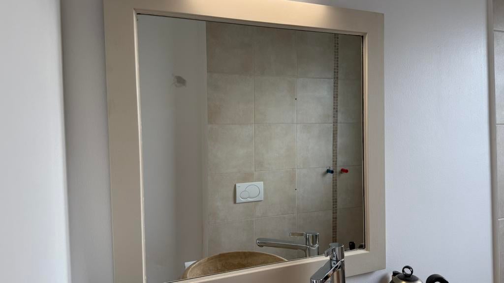 Grote spiegel 90 x 90, Huis en Inrichting, Woonaccessoires | Spiegels, Ophalen, Zo goed als nieuw