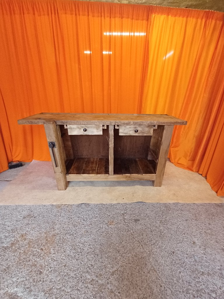 Etabli de menuisier banc de menuisier meuble de métier, Antiquités & Art, Enlèvement