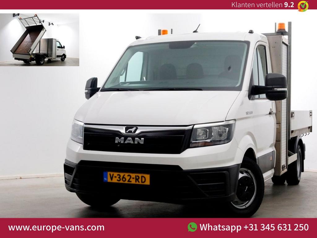 MAN TGE 5.180 2.0 177pk E6 L2H1 Kipper Dubbel Lucht Trekhaak, Wit, Bedrijf, Electronic Stability Program (ESP), Onderhoudsboekje
