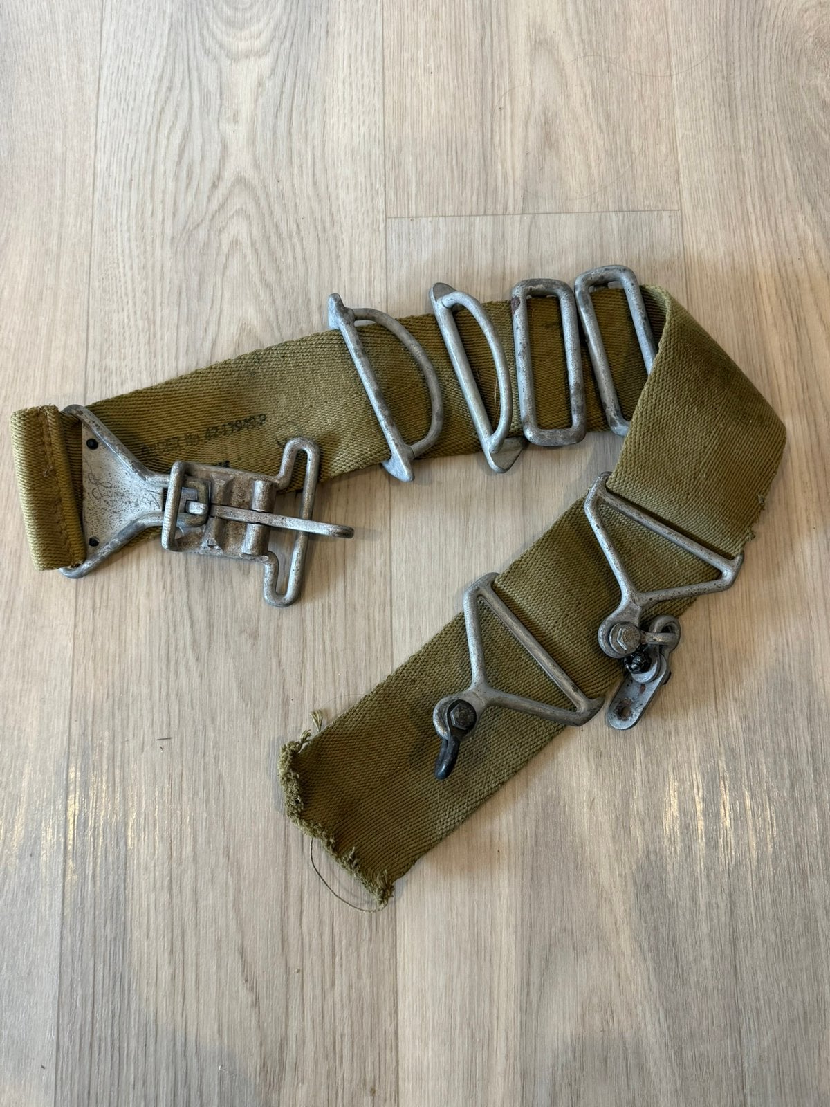 Ceinture American WACO Glider avec de nombreuses boucles WW2, Collections, Enlèvement ou Envoi, Armée de terre, Autres types