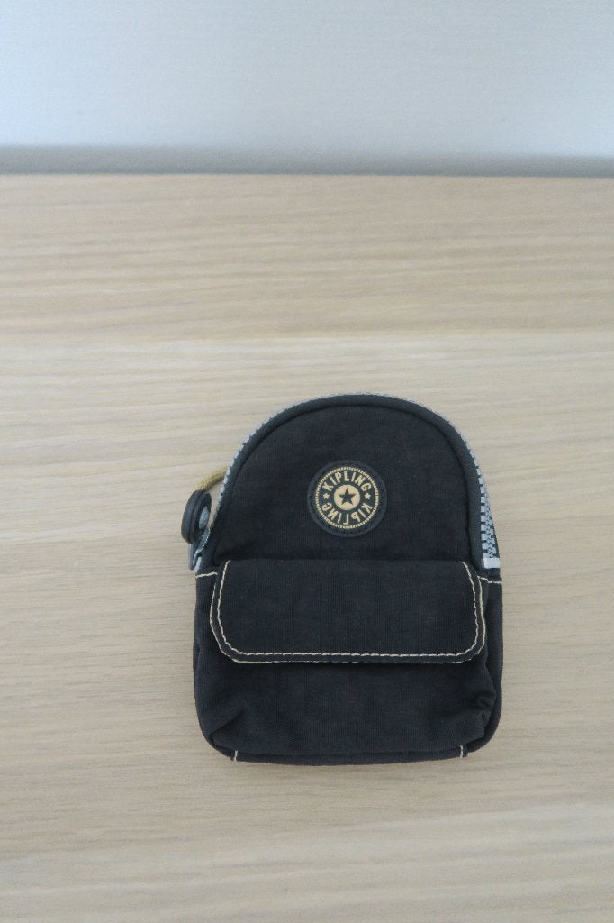 Vintage - Portefeuille Kipling - noir, Bijoux, Sacs & Beauté, Porte-monnaie & Portefeuilles, Enlèvement ou Envoi, Neuf, Noir, Autres marques