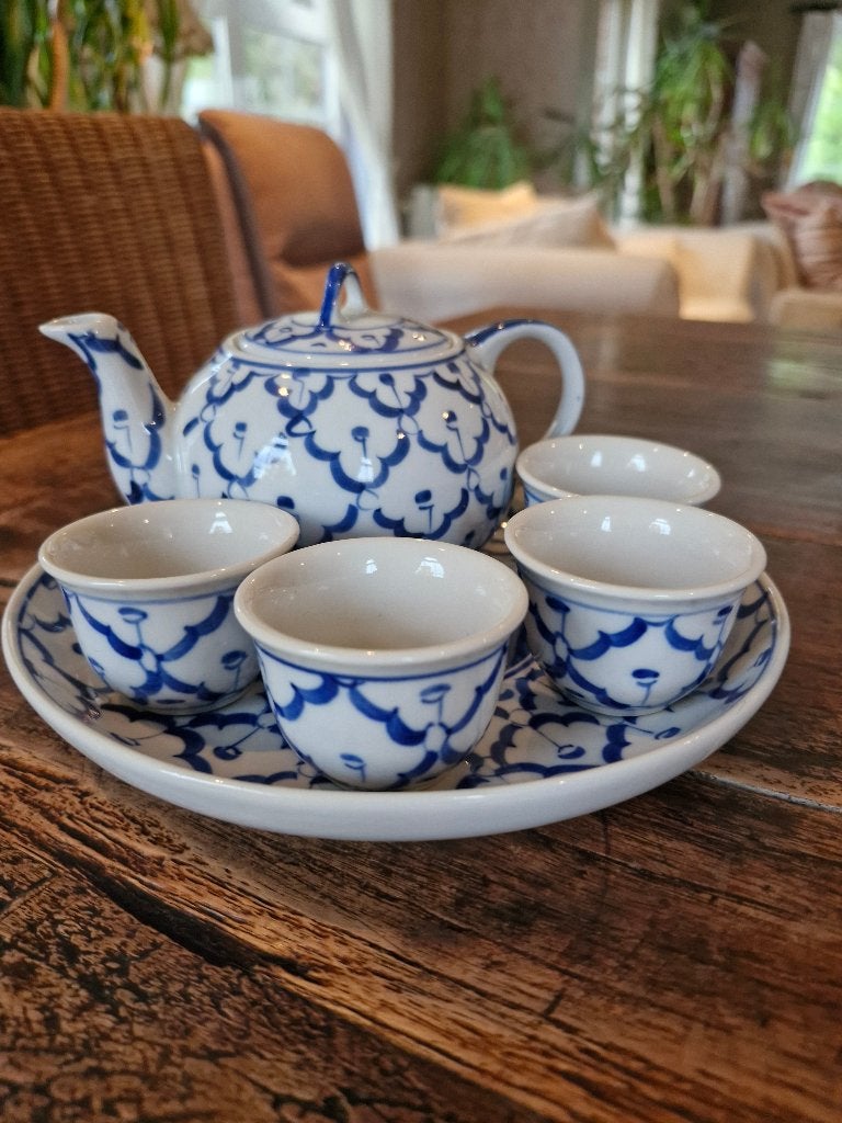 Thais theeservies, Huis en Inrichting, Ophalen of Verzenden, Zo goed als nieuw, Theepot