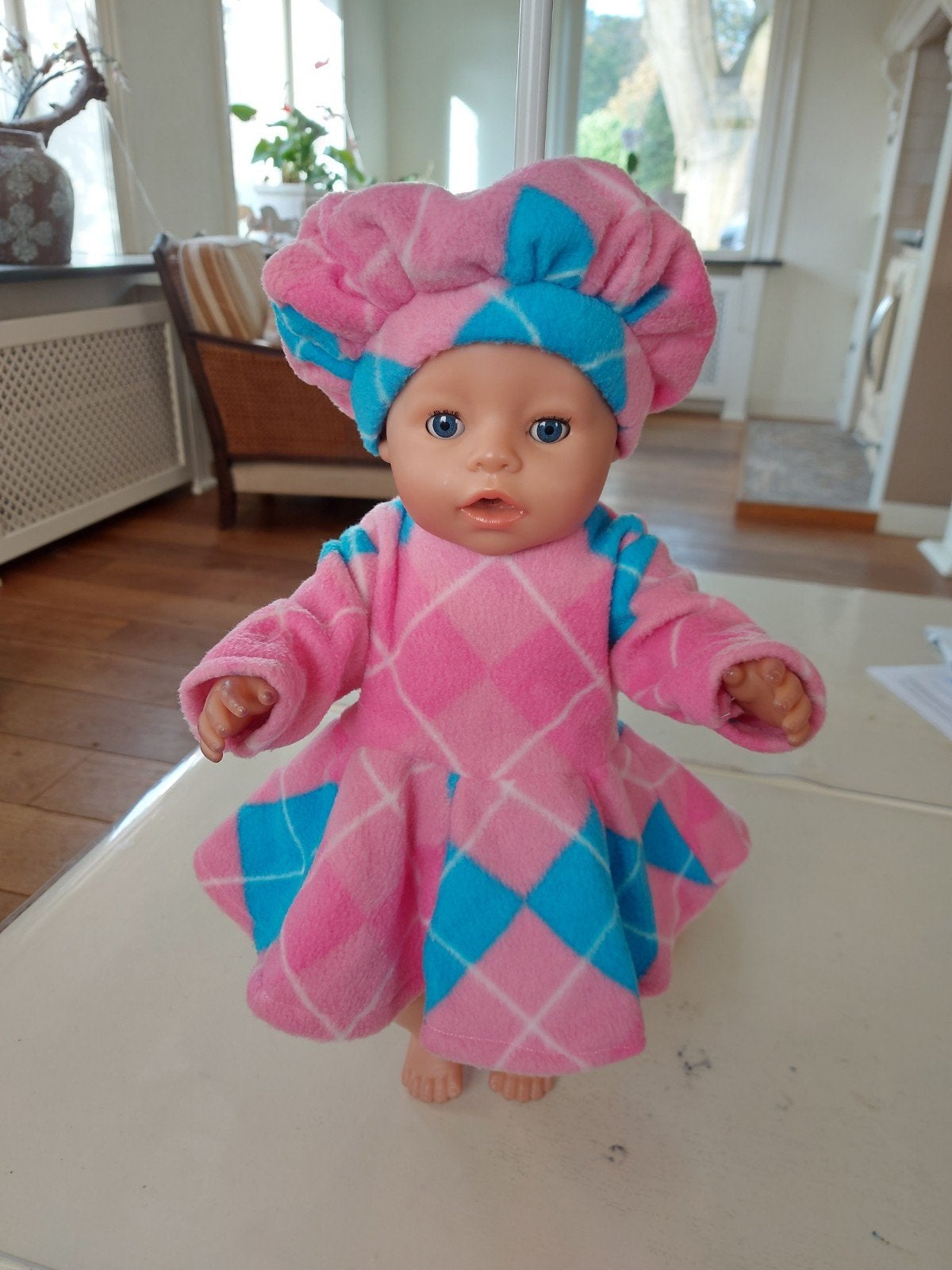 2 delig warme fleece set baby born pop 43cm, Verzenden, Nieuw, Babypop
