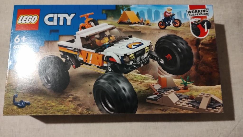 Lego City 60387 – 4x4 Terreinwagen avonturen, City, Lego, Nieuw, Ophalen of Verzenden
