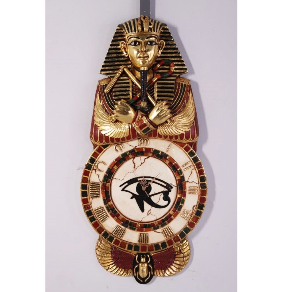 Egyptische Wandklok – Egypte klok Hoogte 102 cm, Ophalen, Nieuw, Wandklok