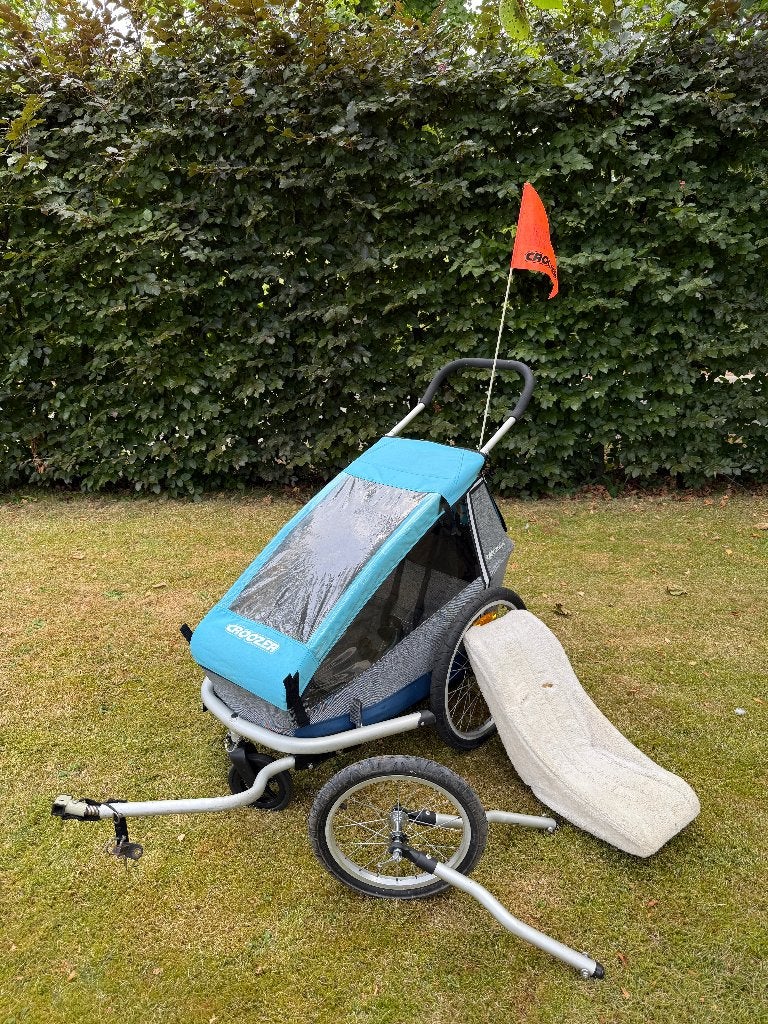 Croozer Kid +1 fietskar, Ophalen, Gebruikt, Kinderkar