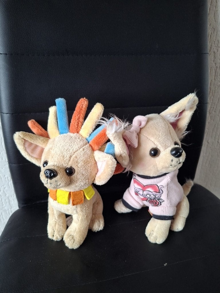 Knuffel hondjes, Ophalen, Zo goed als nieuw, Hond, Met kleding of accessoire