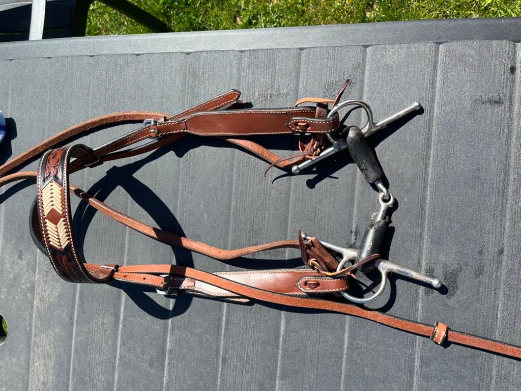 Western hoofdstel, Dieren en Toebehoren, Ophalen, Zo goed als nieuw, Western