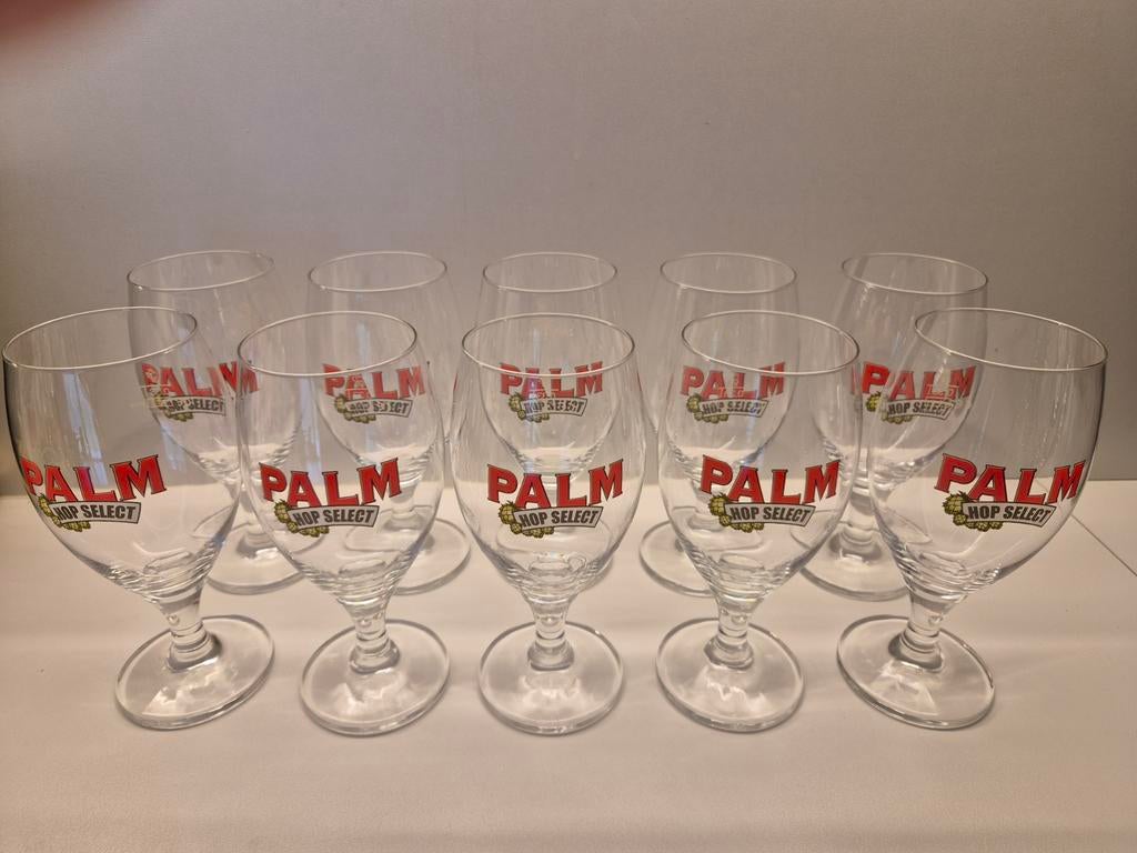 NIEUW!! 10x Palm Hop Select glas 33cl met maatstreep, Verzamelen, Ophalen, Nieuw, Bierglas