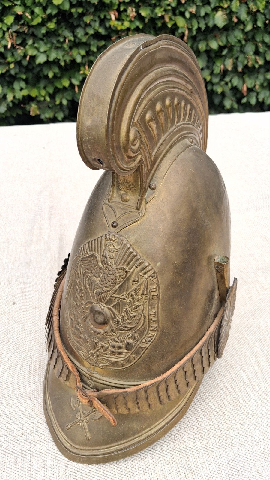 Franse helm brandweer model 1855, Collections, Enlèvement ou Envoi, Autres, Casque ou Béret