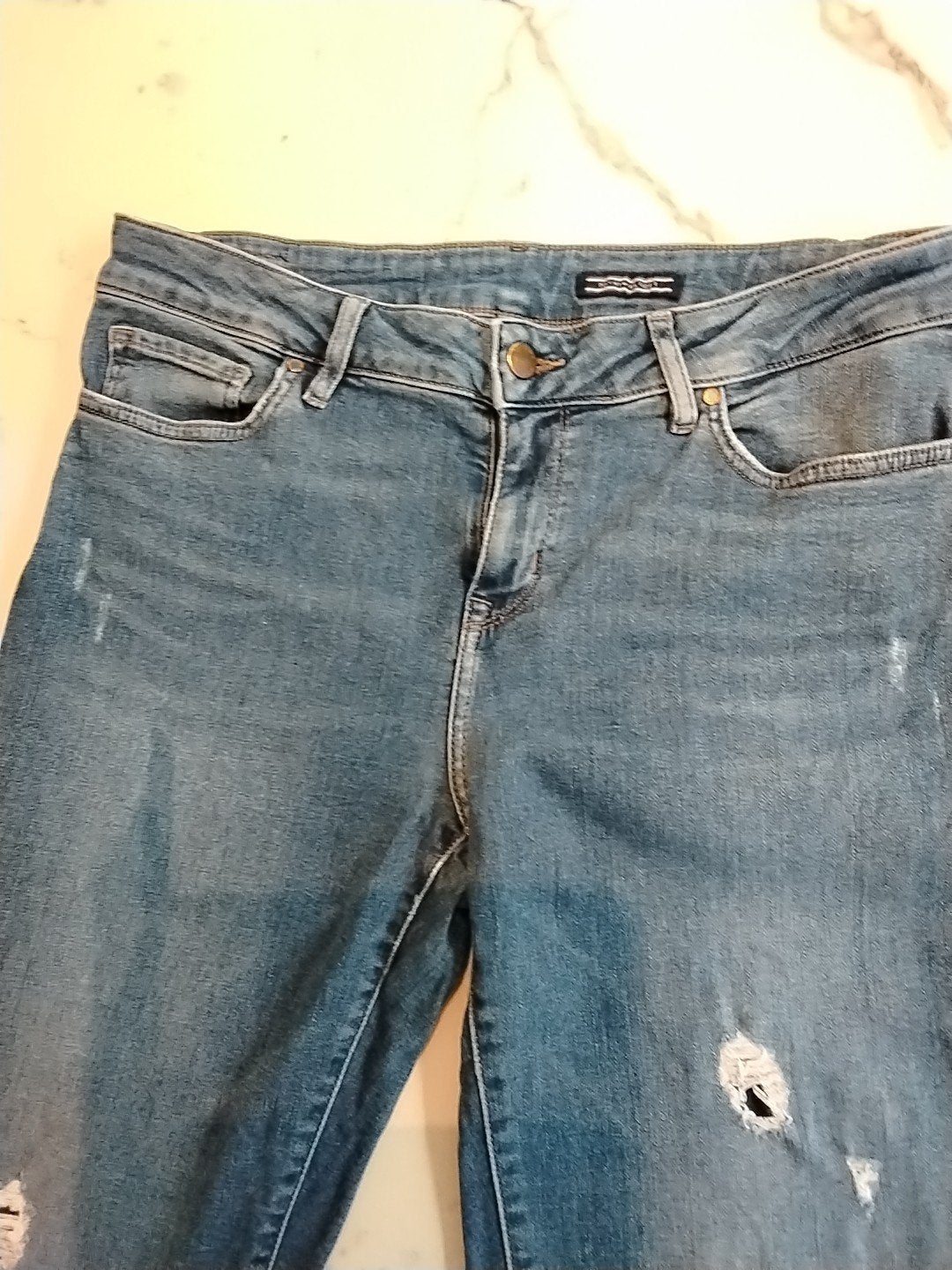 jeans femme tommy hilfiger taille 32/32, Kleding | Dames, Spijkerbroeken en Jeans, Tommy Hilfiger, Ophalen, Gedragen, Blauw