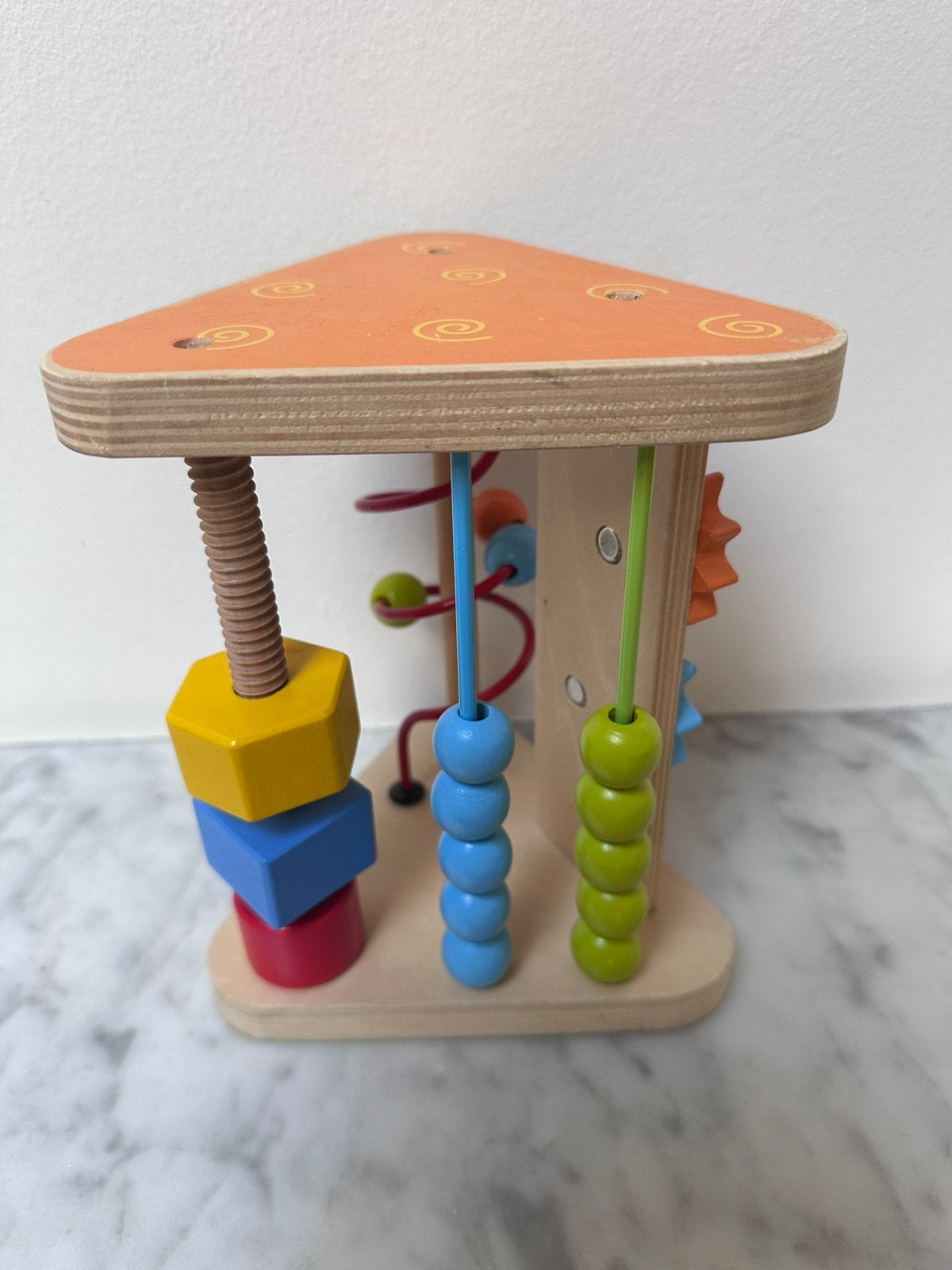 Houten baby speelgoed, Montessori activiteit, Ophalen, Zo goed als nieuw