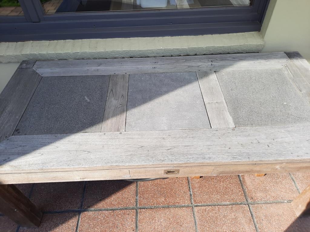 Teak tafel, Tuin en Terras, Ophalen