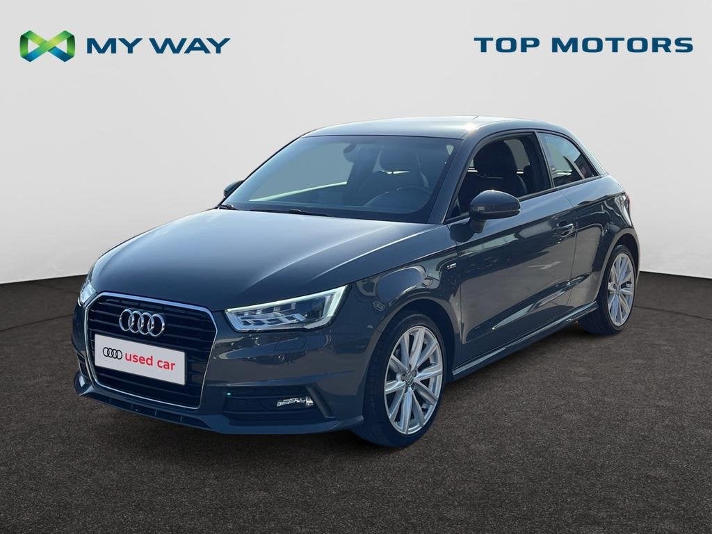 Audi A1 GARANTIE*WEINIG KM'S*SENSOREN A*BLUETOOTH, Auto's, A1, Handgeschakeld, Zilver of Grijs, 98 g/km