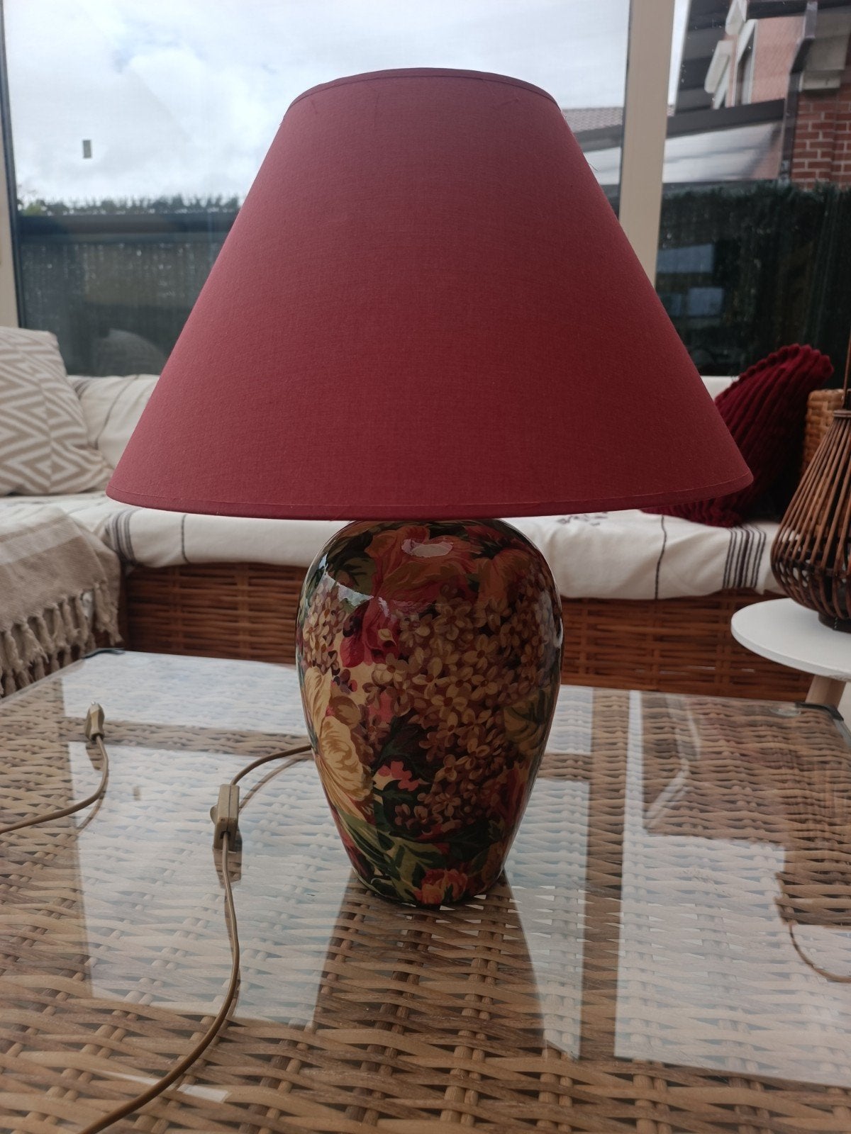 Lampe Vintage 80, Maison & Meubles, Enlèvement ou Envoi, Céramique, Vintage