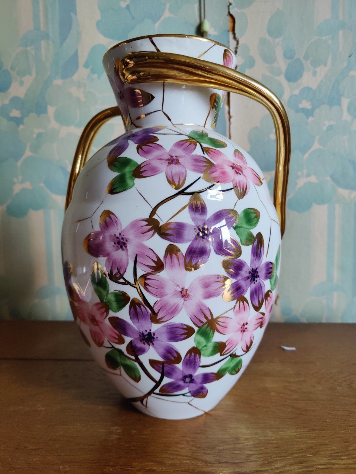 roze bloemenvaas, Antiek en Kunst, Ophalen