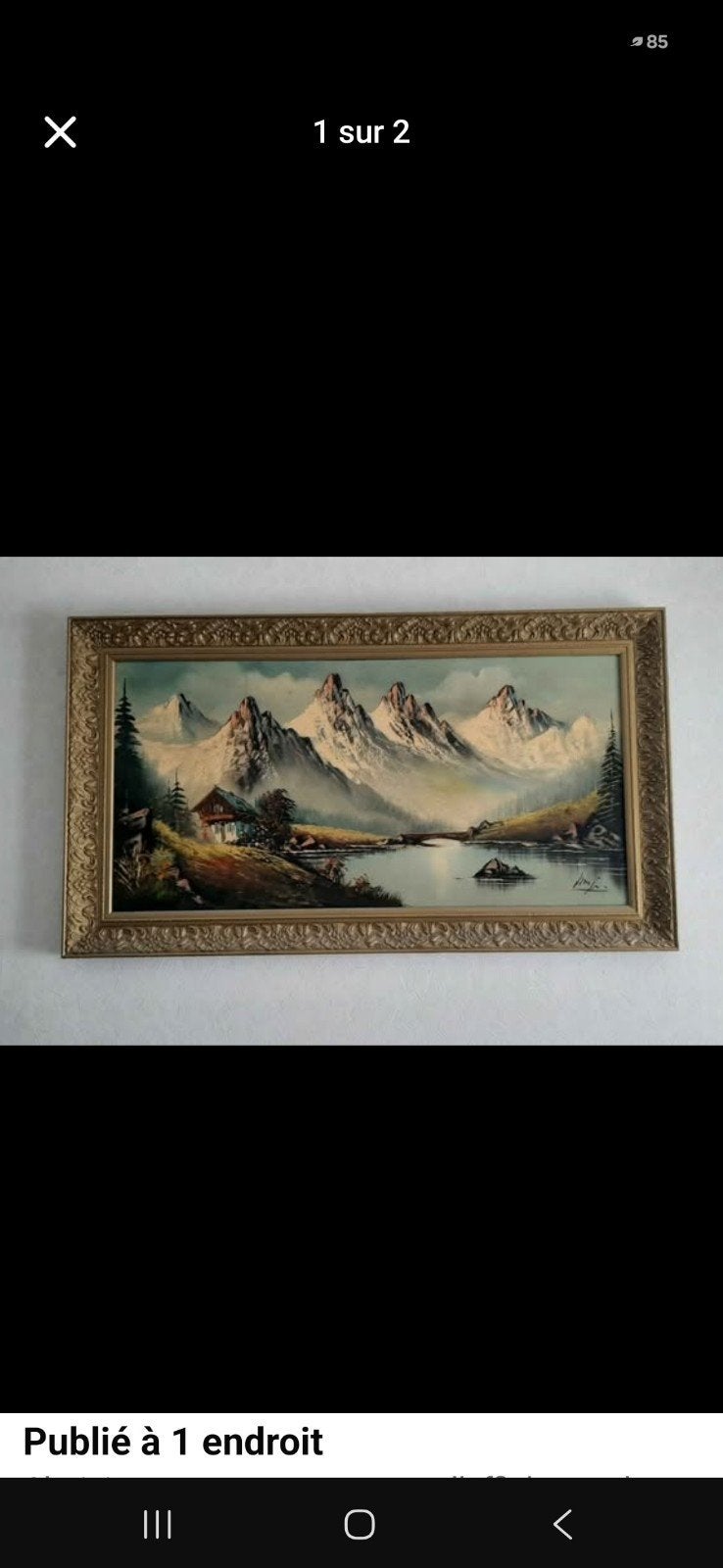Tableau signé, Antiquités & Art, Enlèvement, Signé, Paysage
