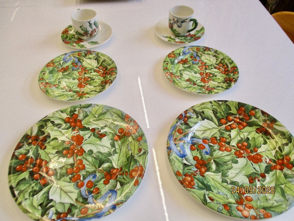 gien france le houx 2 dessertset 1990, Antiek en Kunst, Ophalen of Verzenden