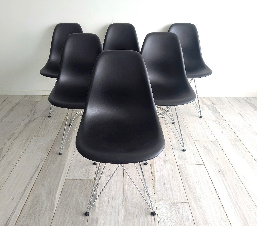Vitra Eames DSR *GERESERVEERD*, Huis en Inrichting, Kunststof, Zwart, Design, Ophalen of Verzenden
