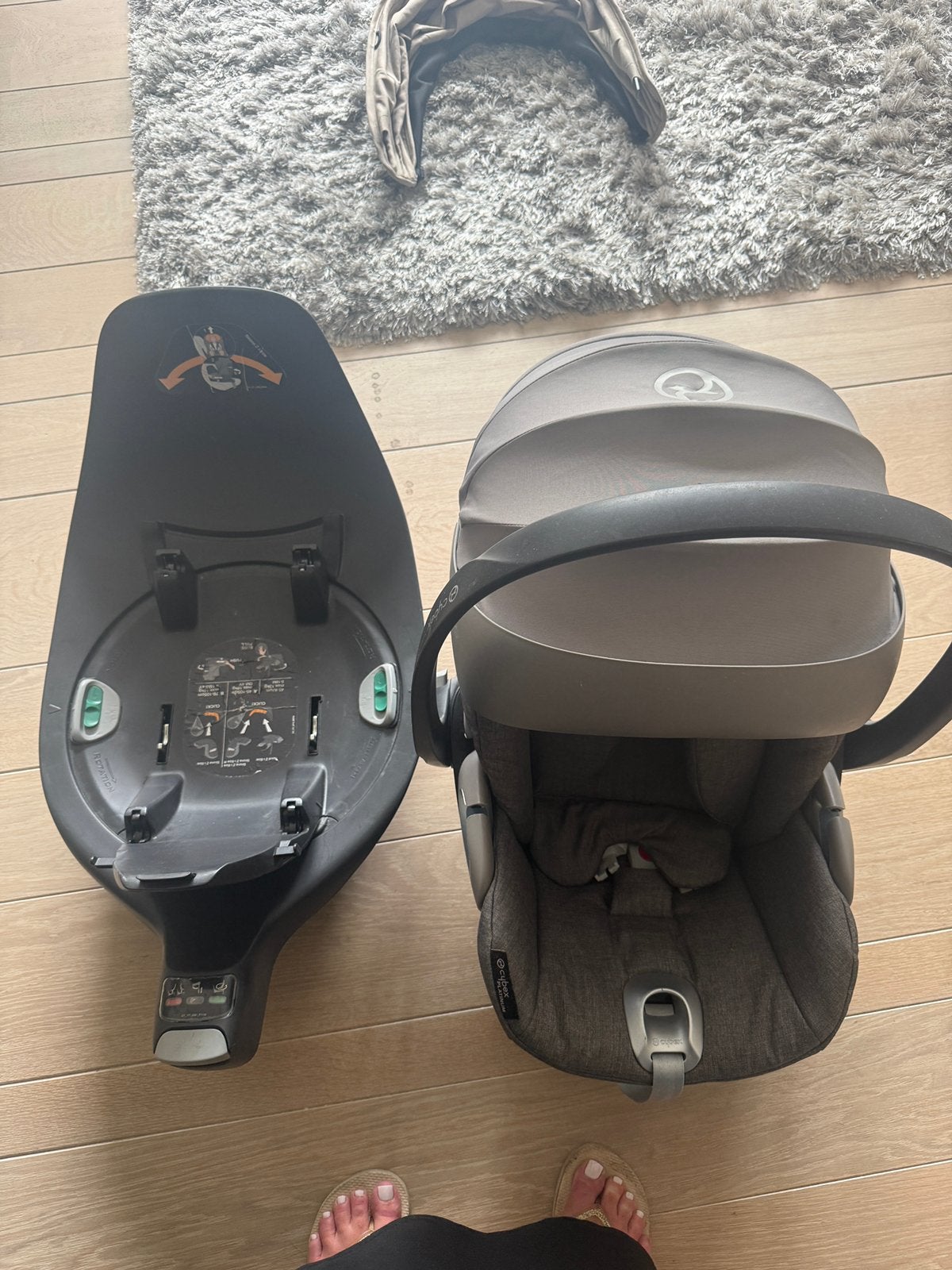 Cybex Cloud Z i-Size Maxi-Cosi + Cybex Base Z Isofix, Enlèvement, Maxi-Cosi, Isofix
