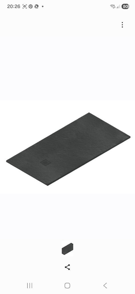 Douchebak en 3 glazen wandpanelen, Doe-het-zelf en Bouw, Sanitair, Ophalen, Nieuw, Glas, Douche