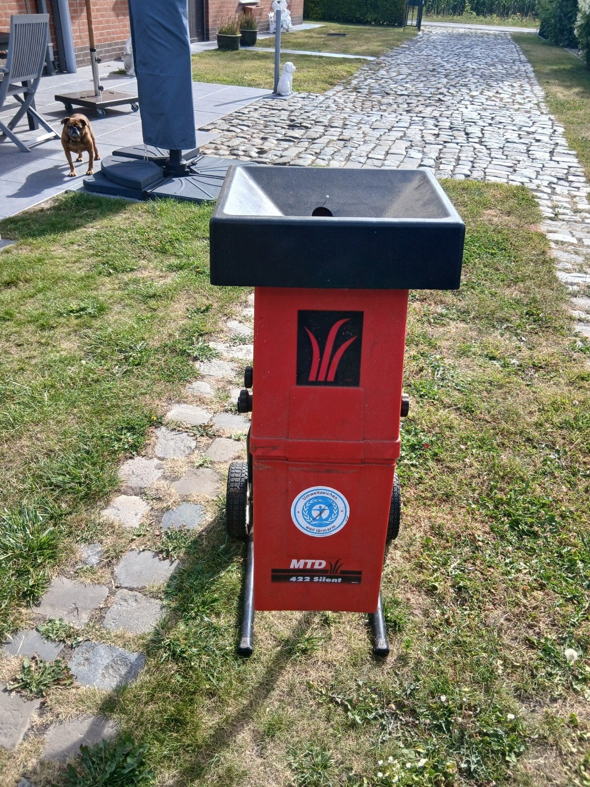 Déchiqueteuse à bois silencieuse MTD 422, Jardin & Terrasse, Enlèvement, Utilisé, Électrique, Mtd